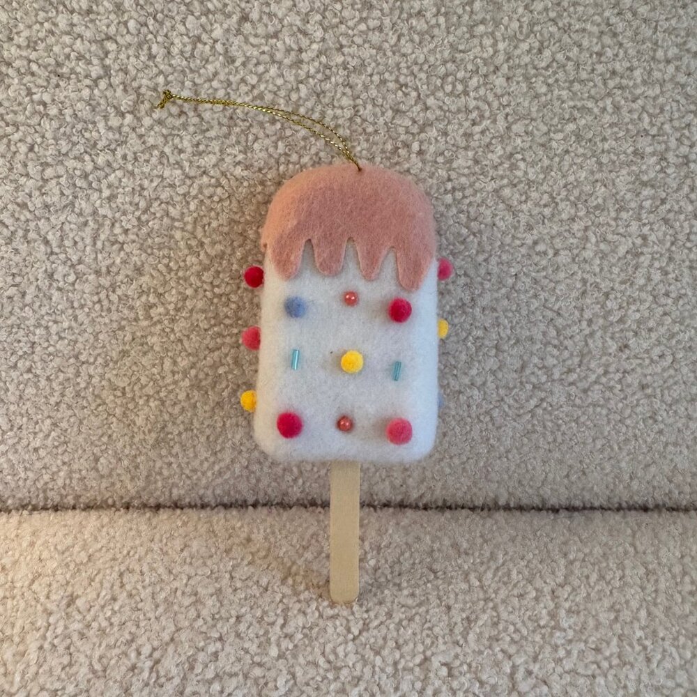 Felt Ice Cream Bar with Sprinkles Christmas Ornament - Wondershop